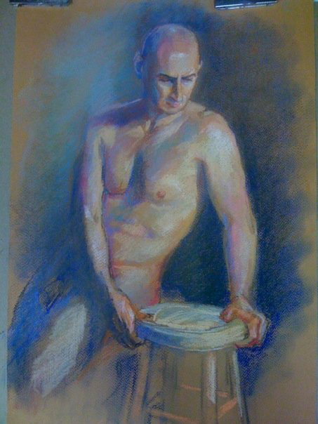 Leaning Figure at the Stool