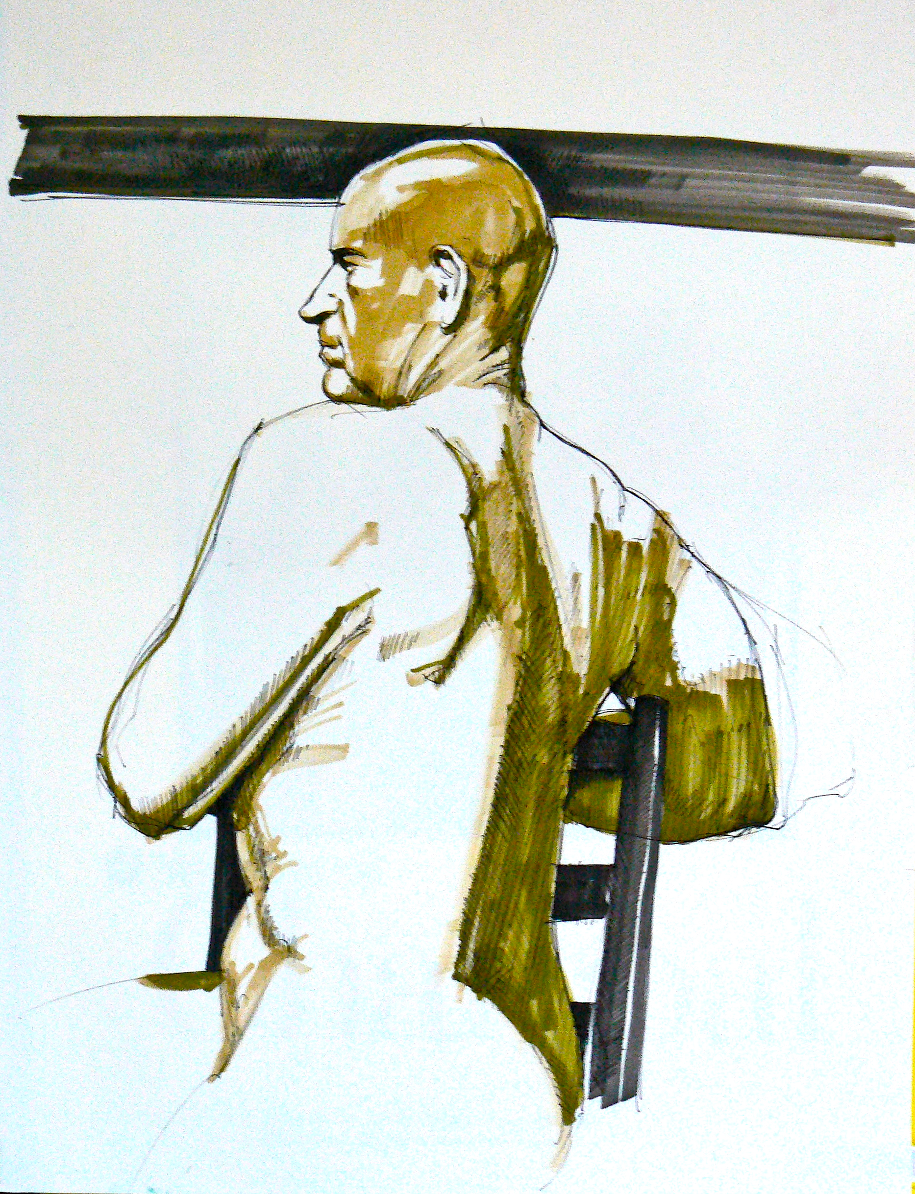 Seated Profile Sketch