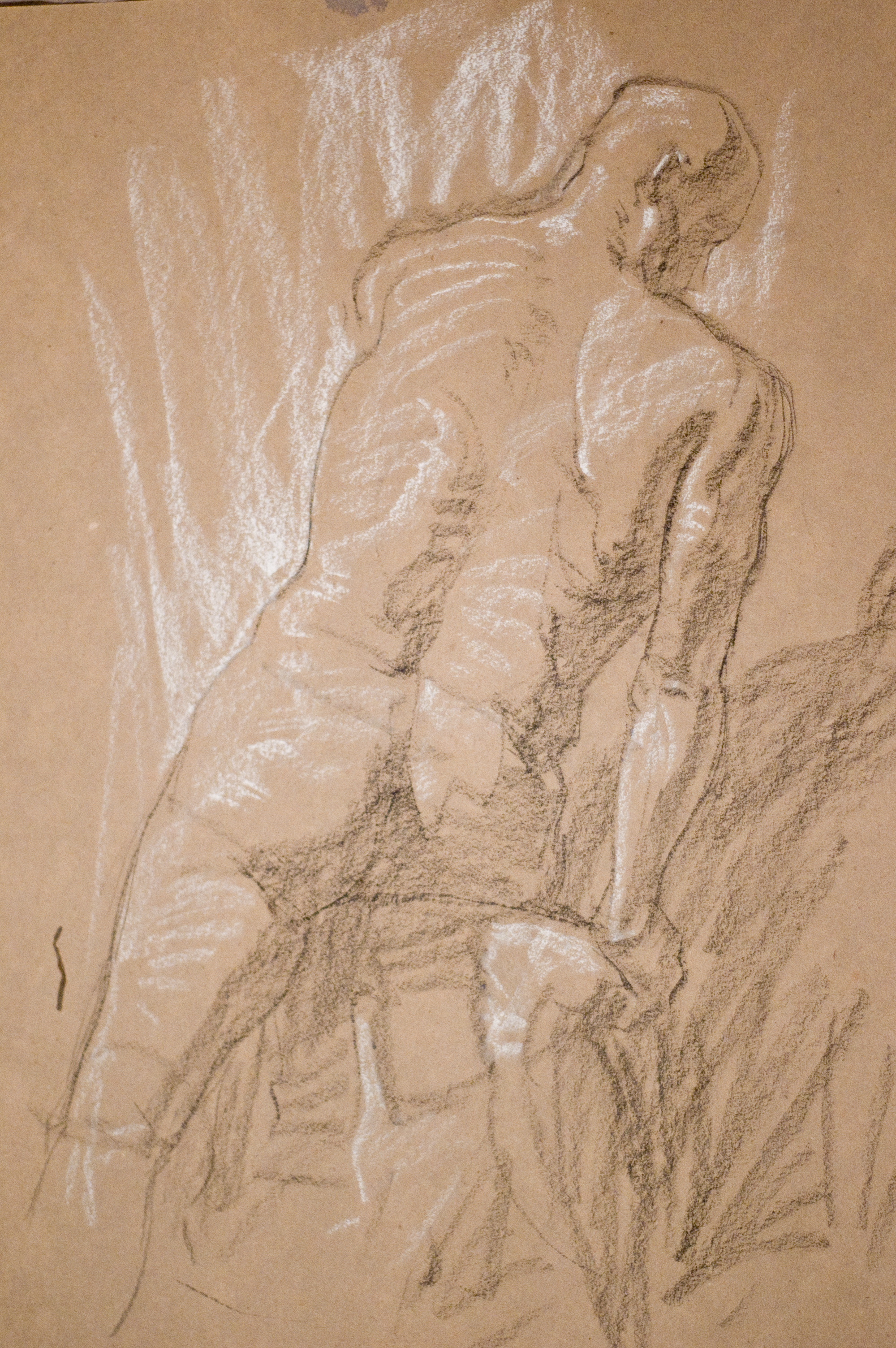 Seated Figure, Reaching Forward