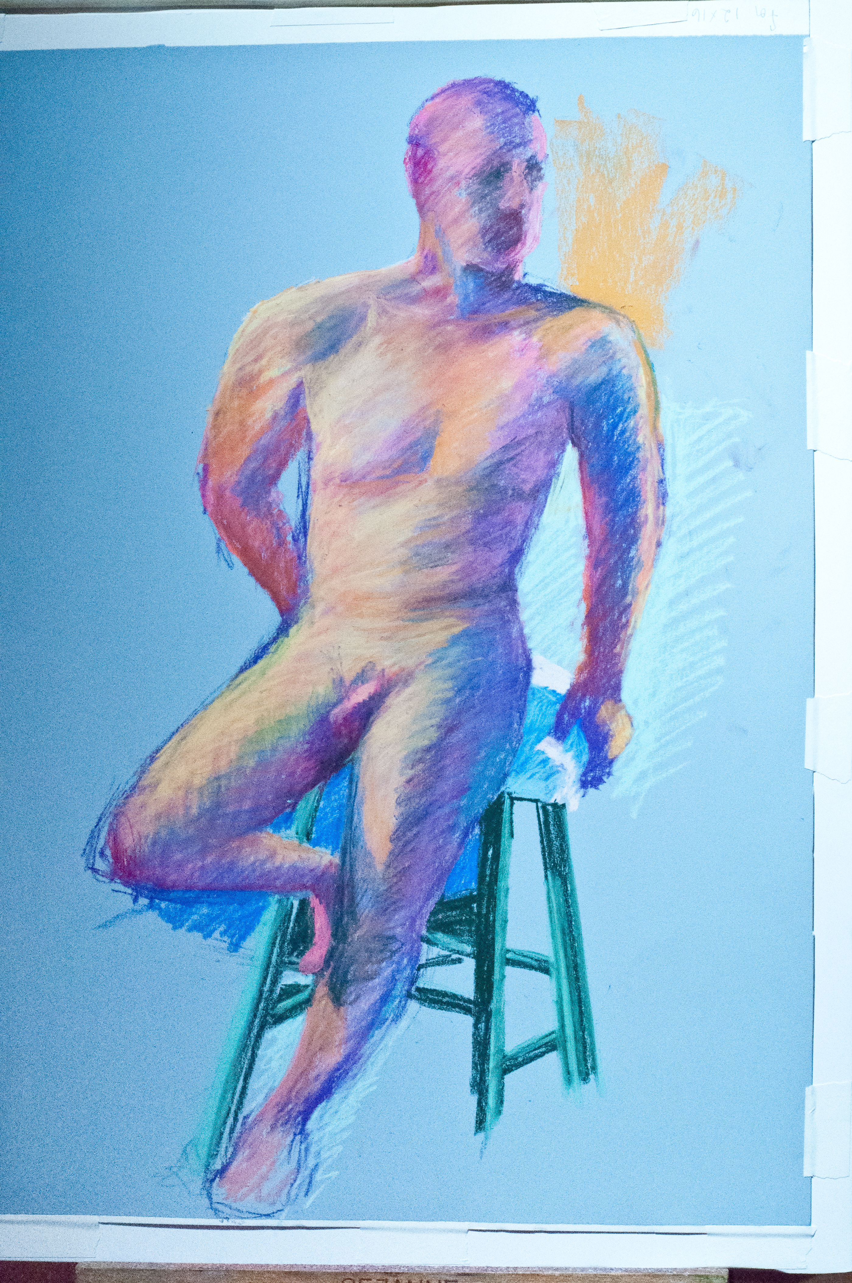 Seated Figure, Stool Study