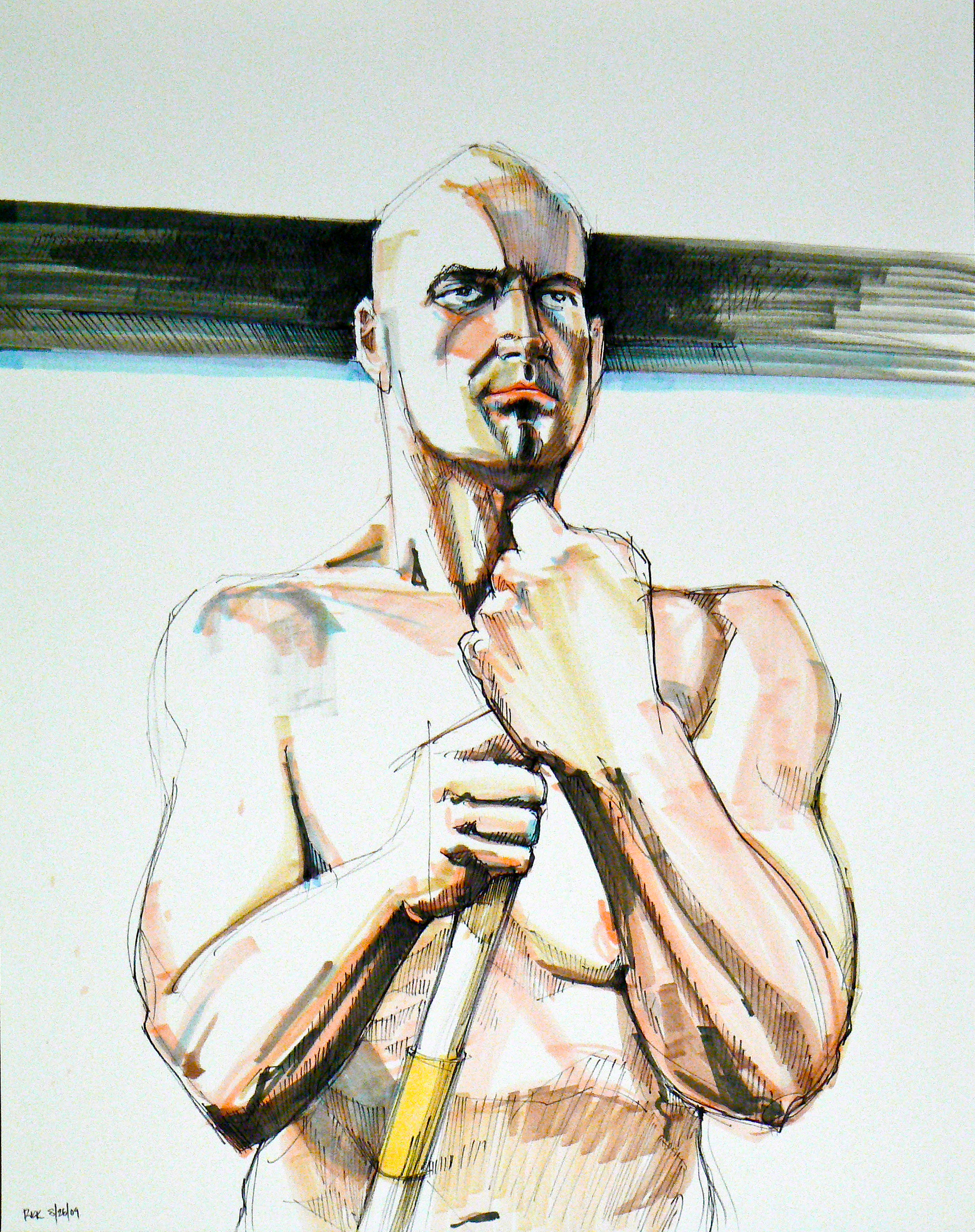 Standing Figure with Cane